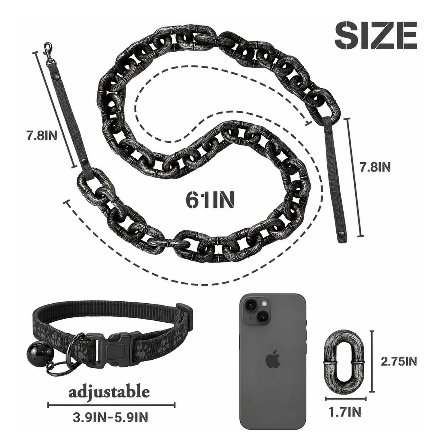 Bark Mafia™ Giant Chain Leash